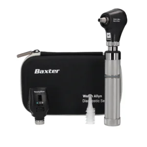 Welch Allyn 3.5V Diagnostic Set - LED Ophthalmoscope, Macroview LED Otoscope, Alkaline C-Cell Battery Handle and Hard Case